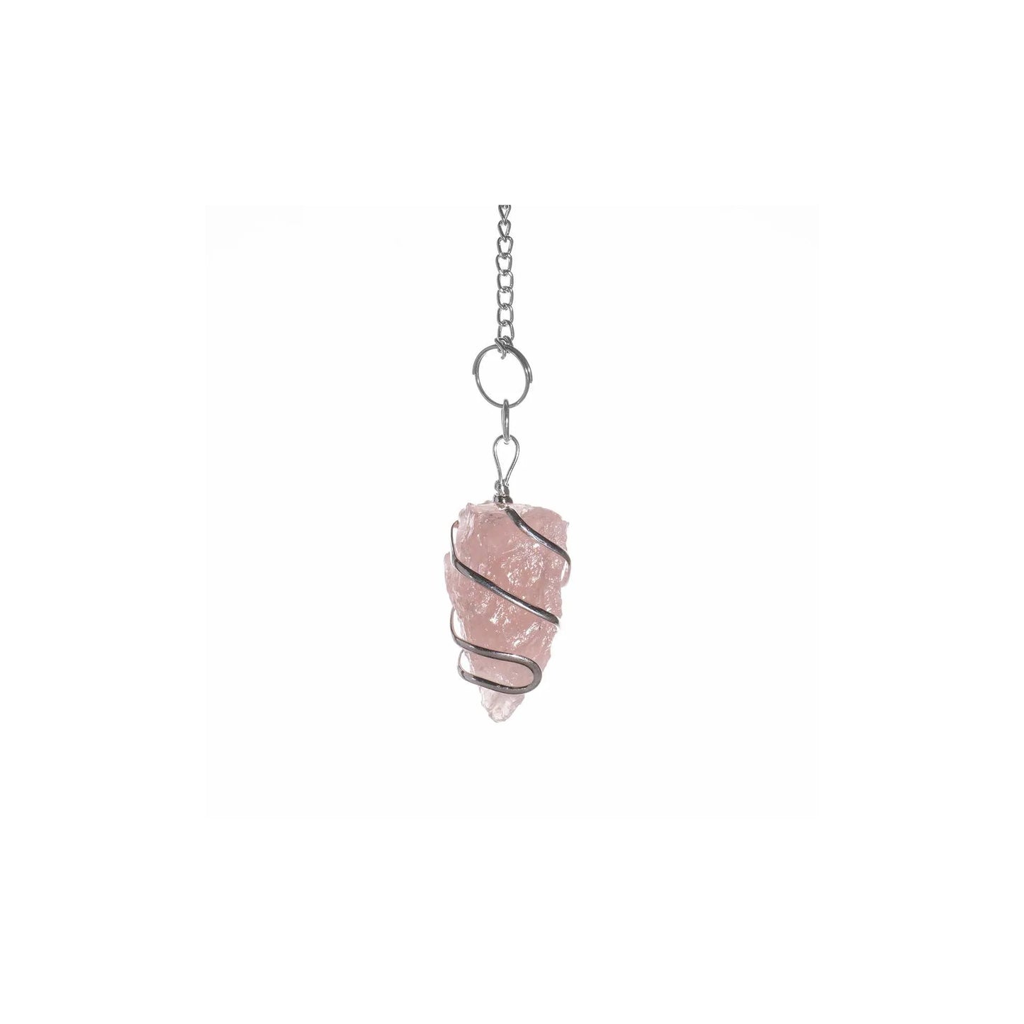 Pendule en Quartz rose brut