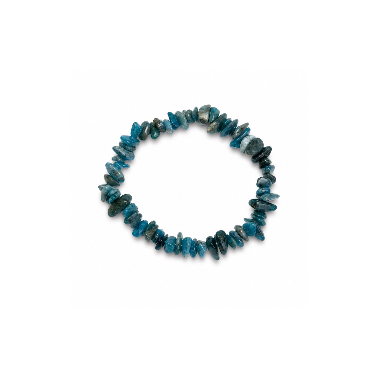 Bracelet baroque en Apatite Bleue