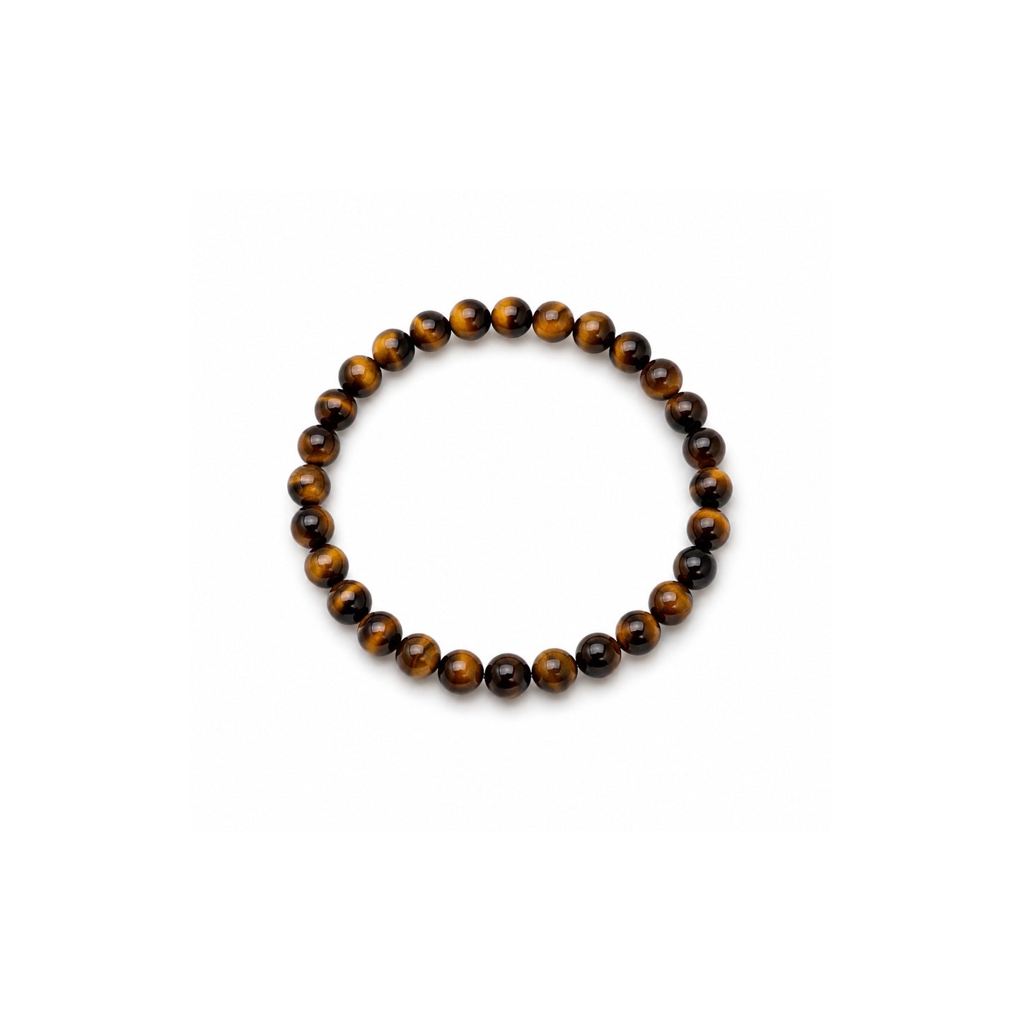 Bracelet en Œil de tigre 6 mm