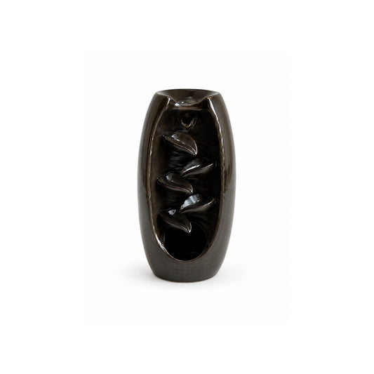 Porte-encens Black Flow en céramique 20 cm
